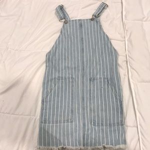 Blue and white jean dress